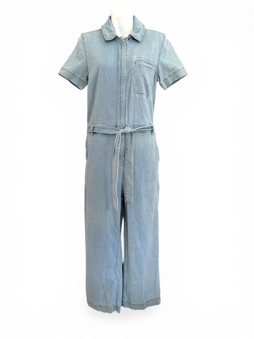 Ella Moss short sleeve denim jumpsuit size 27